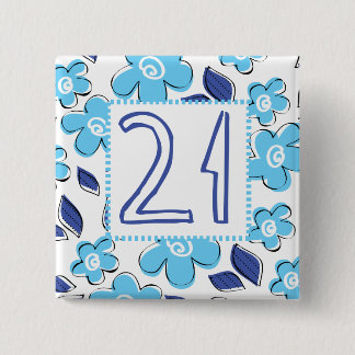 21st Birthday Pinback Button