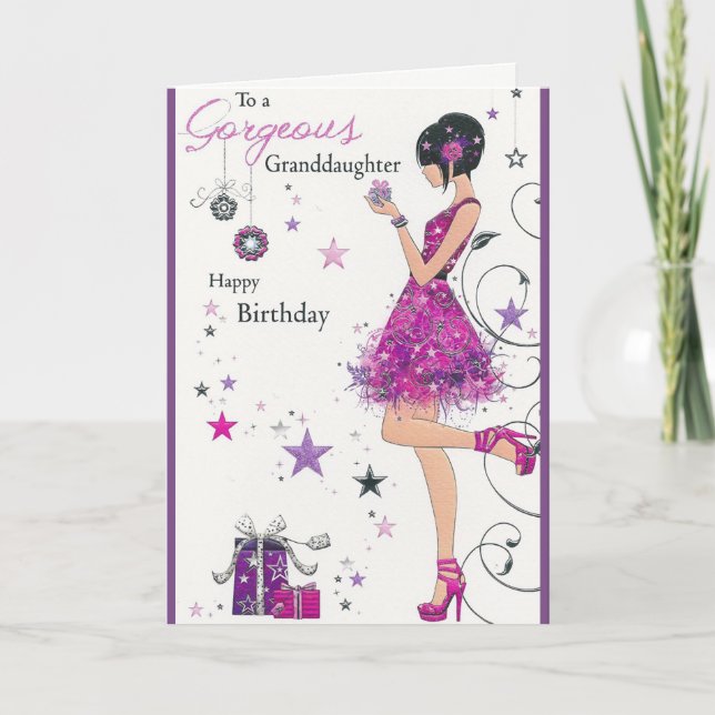 21st Birthday Purple Card (Front)