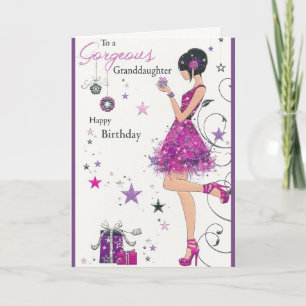 21st Birthday Purple Card