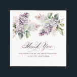 21st Birthday Purple Lilac Spring Flower Cocktail Napkins<br><div class="desc">Soft watercolor purple lilacs create pretty springtime 21st birthday cocktail napkins. The calligraphy adds an elegant touch. This item is part of the Purple Spring Lilac Flower collection. It lets you choose a theme and then easily create a unique invitation suite, welcome signs and party decorations. With these DIY templates...</div>