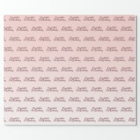 Pink glitter birthday 21 rose gold iridescent wrapping paper