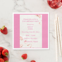 21st Birthday Rose Gold pink | Party Invitation
