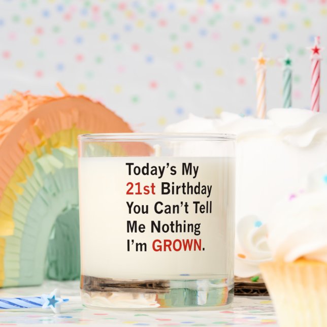 21st Birthday Scented Candle (Birthday)