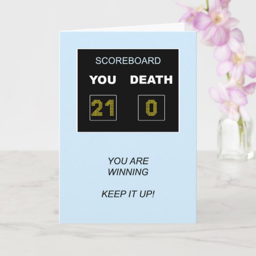 21st Birthday Scoreboard Card