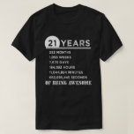 21st Birthday Shirt 21 Years Old Anniversary Gifts<br><div class="desc">21st Birthday Shirt. A Funny Gift for Birthday,  Anniversary Celebration,  Father's Day,  Mother's Day or any Occasion.</div>