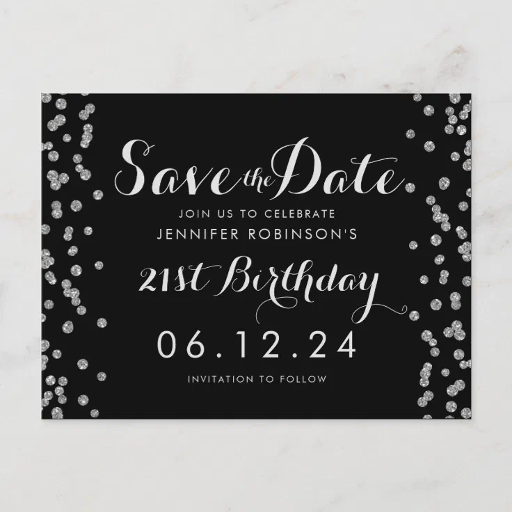 save the date birthday template