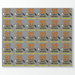 21st Birthday: Spooky Halloween Theme, Custom Name Wrapping Paper<br><div class="desc">This scary and spooky Halloween birthday themed wrapping paper design features a large number "21", along with the message "HAPPY BIRTHDAY, ", and an editable name. There are also depictions of a ghost and a bat on the front. Wrapping paper like this might be a fun way to wrap gifts...</div>