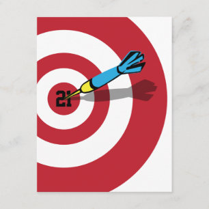 21st Birthday - Target Bullseye Invitation