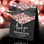 21st Birthday Thank You Rose Gold Glitter Script Favor Boxes<br><div class="desc">Express your gratitude with these 21st Birthday Thank You Rose Gold Glitter Script Favor Boxes. Featuring elegant rose gold glitter and a sophisticated script font, these favor boxes offer a chic and stylish way to thank your guests for celebrating your special day. Perfect for adding a touch of glamour to...</div>