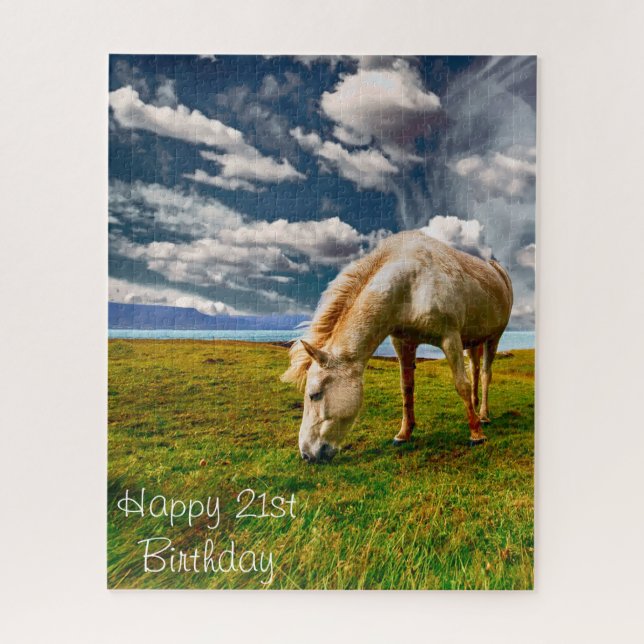 21st Birthday Wishes. Jigsaw Puzzle (Vertical)
