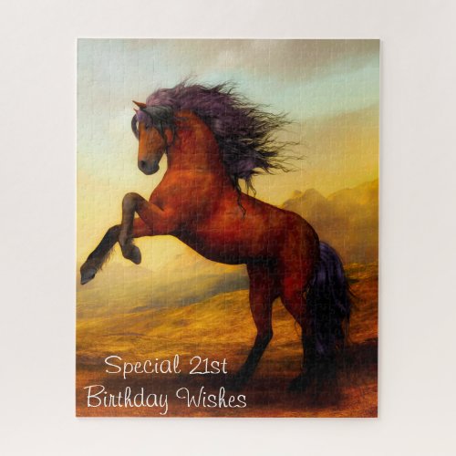 21st Birthday Wishes Jigsaw Puzzle