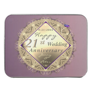 21st Brass & Iolite Wedding Anniversary Jigsaw Puzzle