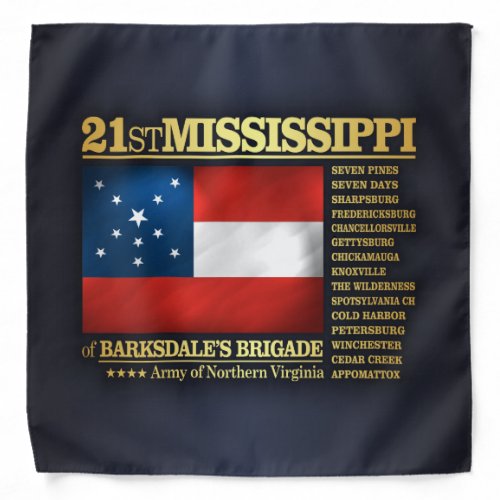 21st Mississippi Infantry BA2 Bandana