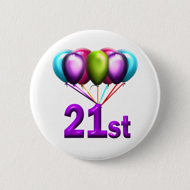 21st pinback button (Front)