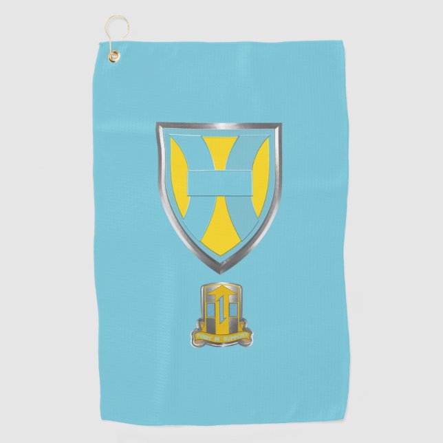 21st Theater Command Customized Patch Insignia Golf Towel (Front)