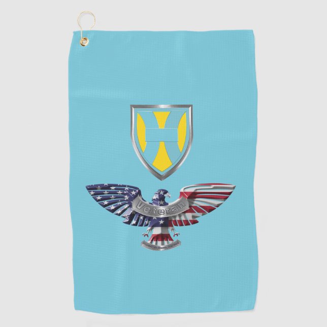21st Theater Command Eagle Golf Towel (Front)
