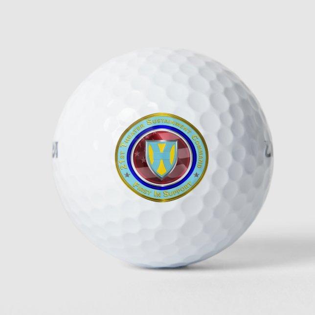 21st Theater Sustainment Command Golf Balls (Front)