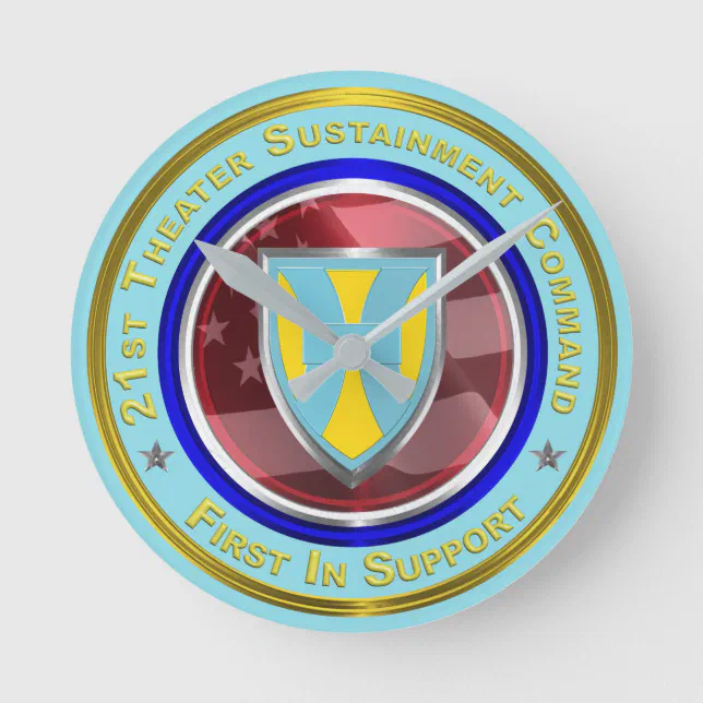 21st Theater Sustainment Command Round Clock | Zazzle