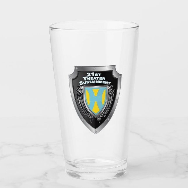 21st Theater Sustainment Command Shield Glass (Front)