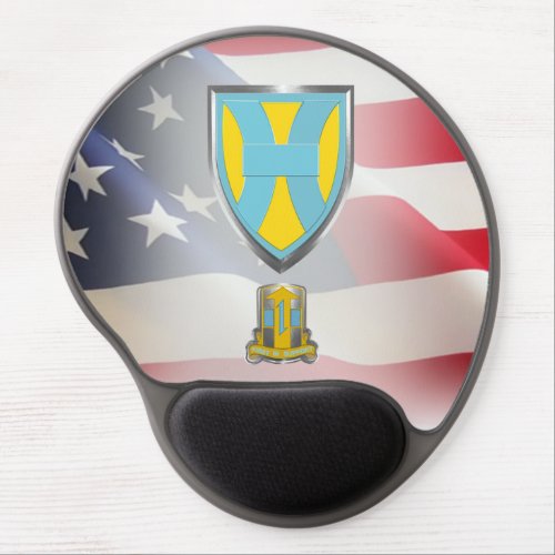 21st Theater Sustainment Command with USA Flag Gel Mouse Pad