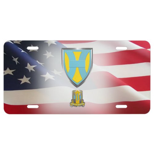 21st TSC Customized Patch  Insignia License Plate