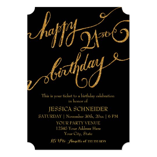 21st twenty first birthday party celebration invitation zazzle com