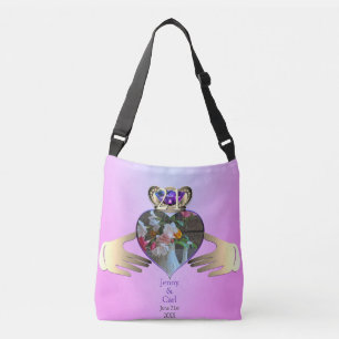 21st Wedding Anniversary Claddaugh Photo Crossbody Bag