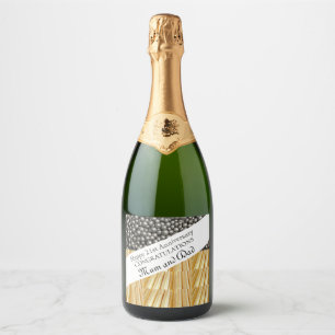 21st Wedding Anniversary  Sparkling Wine Label