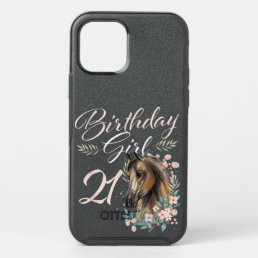 21th Birthday Girl Horse Lover 21 Years Old Bday T OtterBox Symmetry iPhone 12 Pro Case