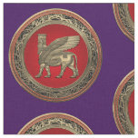 [220] Assyrian Winged Bull - Gold Lamassu Fabric