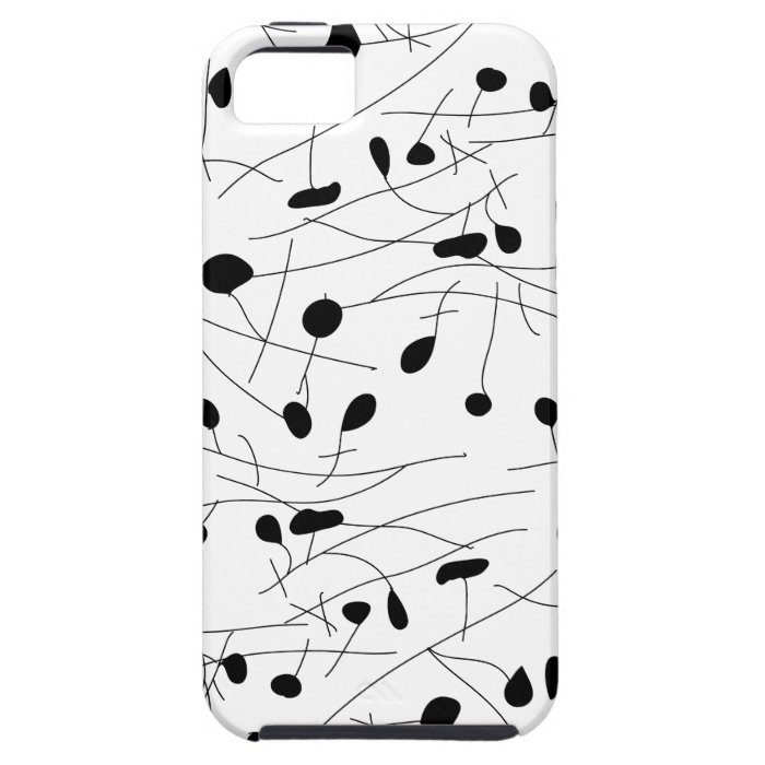 220 BLACK WHITE FLORAL PATTERN BACKGROUNDS WALLPAP CASE FOR iPhone 5/5S