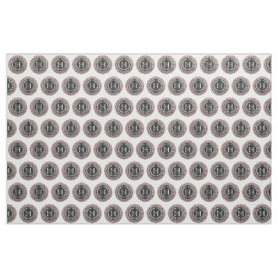 [220] “H” Silver Vintage Monogram Fabric