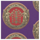 [220] Two Gold Ninurtas with Tree of Life Fabric