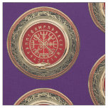 [220] Vegvisir - Viking Gold Magic Runic Compass Fabric