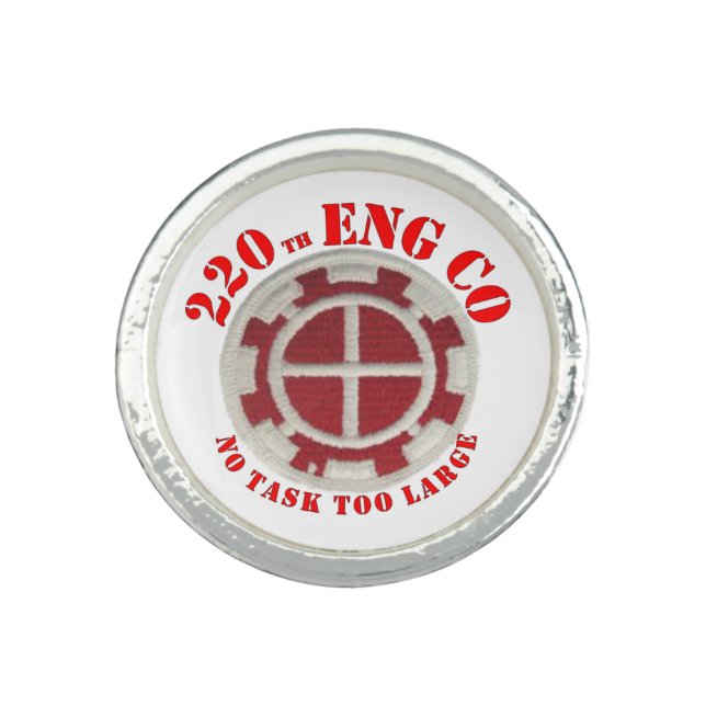 220th ENGINEER COMPANY Ring (Front)