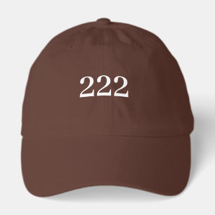 222 ANGEL NUMBER PERSONALIZED NAME AND TEXT HAT