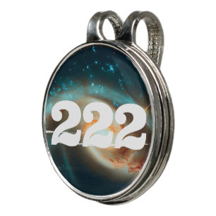 222 Universe Angel Number Galaxy Manifestation Golf Hat Clip