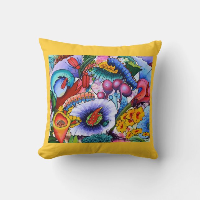 2240 Creatures In Our Garden Cushion - Crocus (Front)