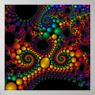 224 Poster with black spots pattern detail feature