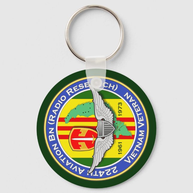 224th Avn Bn RR 3b - ASA Vietnam Keychain (Front)