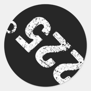 225 Degrees Funny Bbq Grilling Smoking Distressed Classic Round Sticker