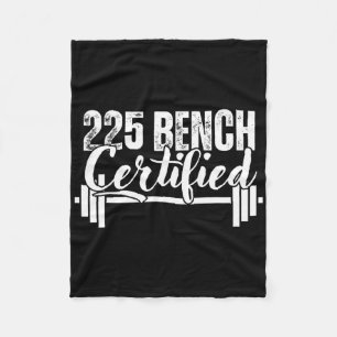 225 Lbs Bench Certified Fleece Blanket