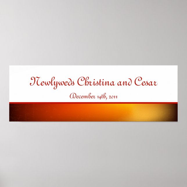 22.5"x7.5" Personalized Banner Moroccan Lantern Poster (Front)
