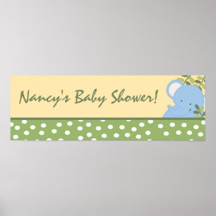 22.5"x7.5" Personalized Banner Safari Adventure Poster