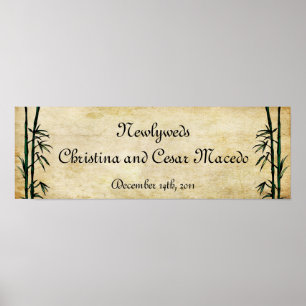 22.5"x 7.5" Personalized Banner Geisha Poster