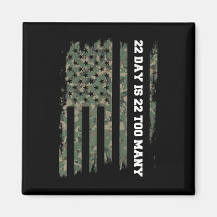 22 A Day Veteran Lives Matter Army Suicide Awarene Magnet