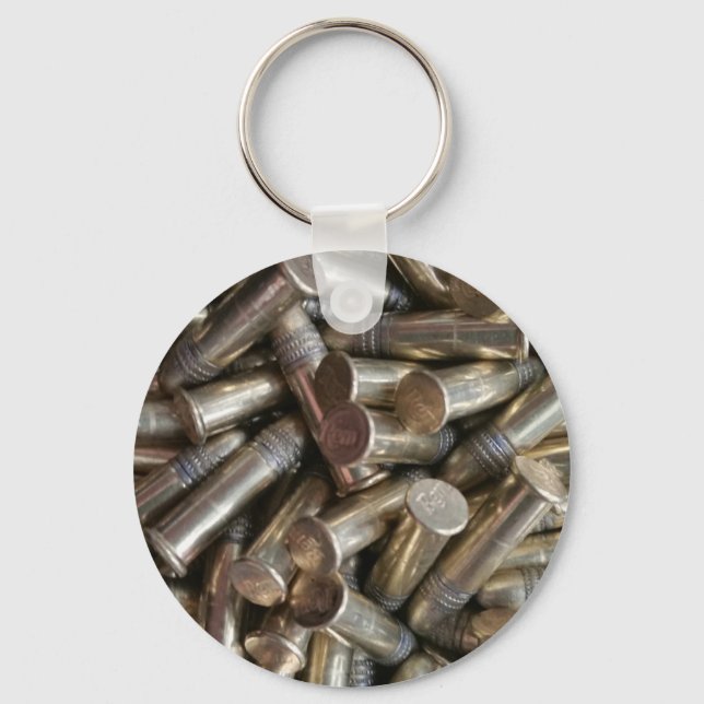 22 Caliber Bullets Keychain (Front)