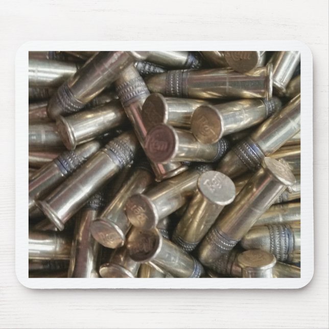 22 Caliber Bullets Mouse Pad (Front)