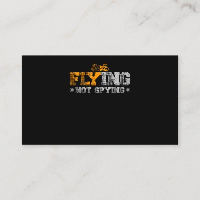 22.Drones for a Drone Pilot Business Card (Front)