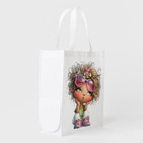 #22  Girly  Grocery Bag